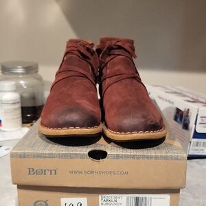 Born Men's Chukka Boots in Rich Burgundy